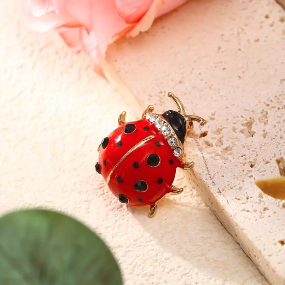 🍏50% OFF/3+...Cute Ladybug Brooch - Picture 3 of 12